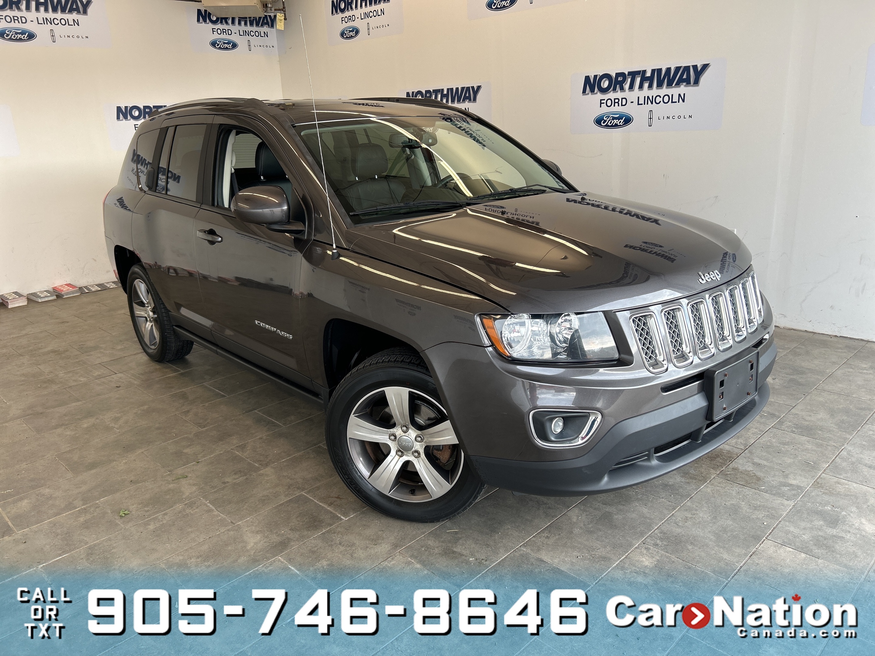 2016 Jeep Compass HIGH ALTITUDE | LEATHER | SUNROOF | 1 OWNER