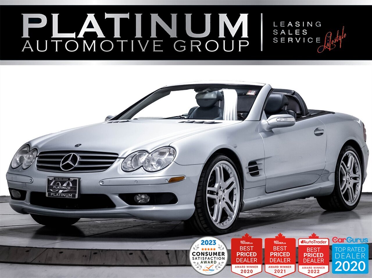2004 Mercedes-Benz SL-Class SL500,V8,302HP,CONVERTIBLE,AMG STYLING,BOSE SYS