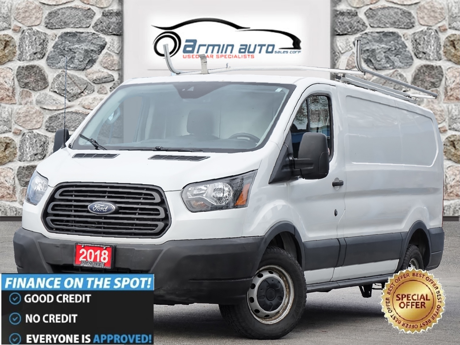 2018 Ford Transit Van T-250 130 Swing-Out Dr | CAMERA | BLUETOOTH AUDIO 