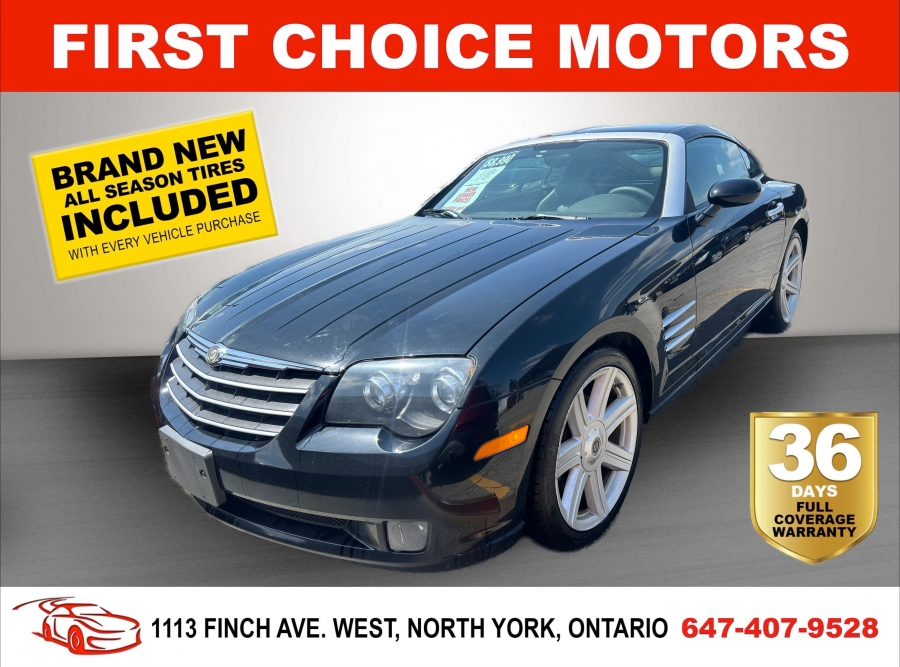 2004 Chrysler Crossfire LIMITED ~AUTOMATIC, FULLY CERTIFIED WITH WARRANTY!