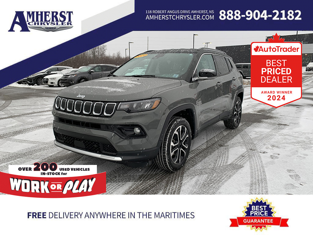 2022 Jeep Compass ONLY $256b/w, Leather Heated Seats,Remote Start