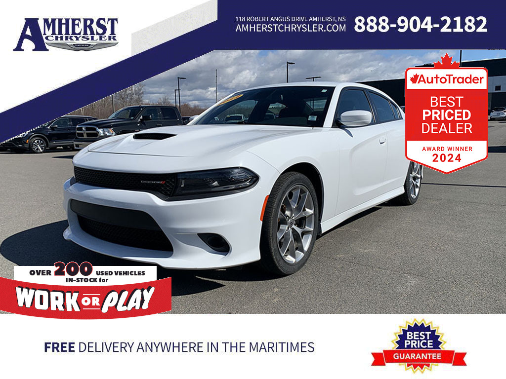 2022 Dodge Charger GT RWD, 3.6L V6, Heated Mirrors, Bluetooth