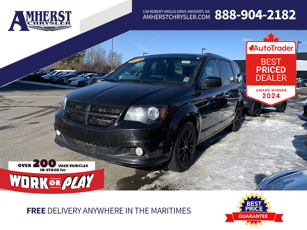 2020 Dodge Grand Caravan GT, Full Stow and Go, Rear DVD, Backup Cam