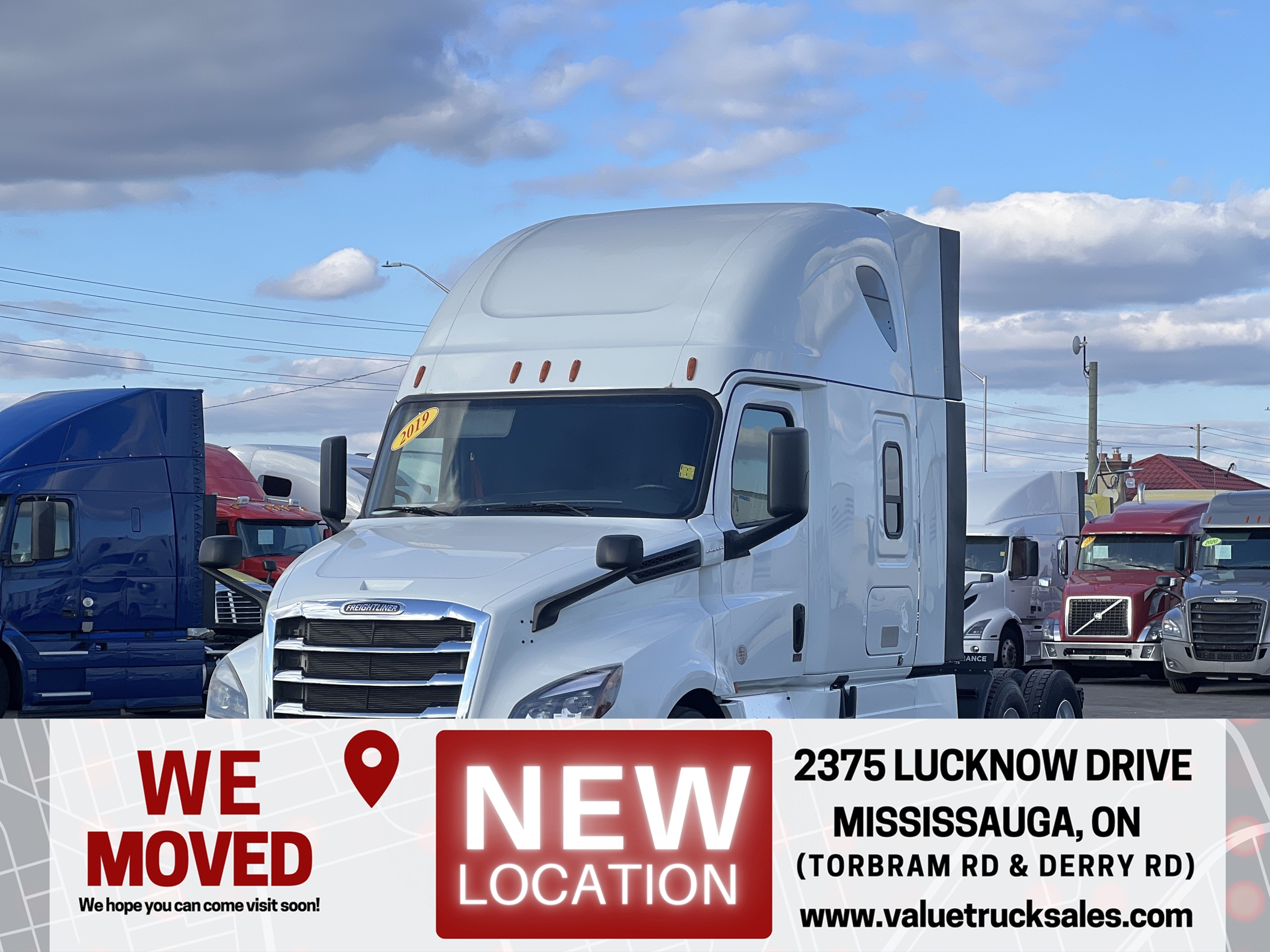 2019 Freightliner Cascadia DD15   455 HP   DT-12   Thermoking APU