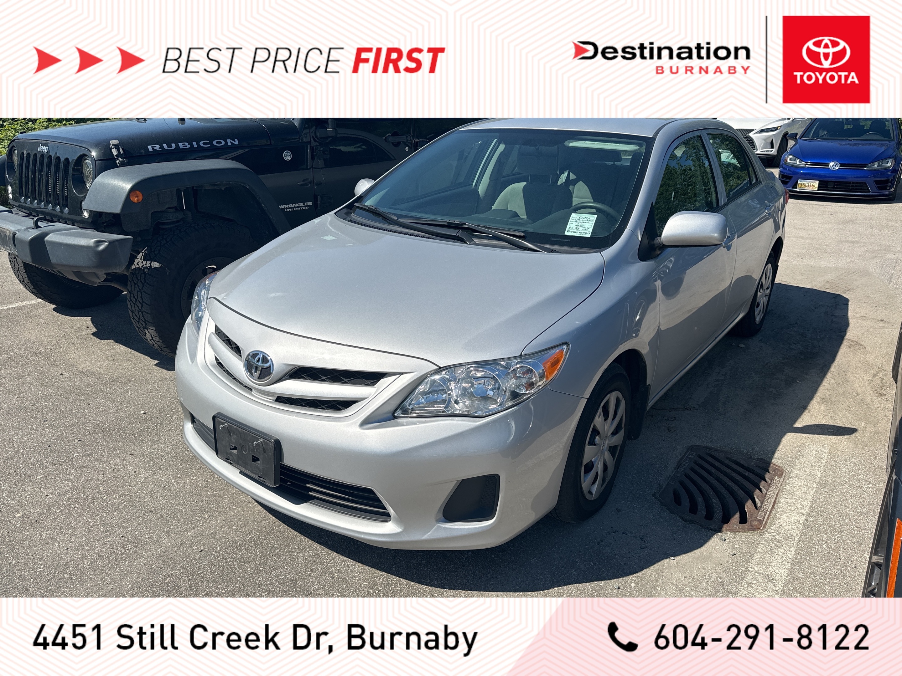 2013 Toyota Corolla CE Local 1owner Well Maintained!