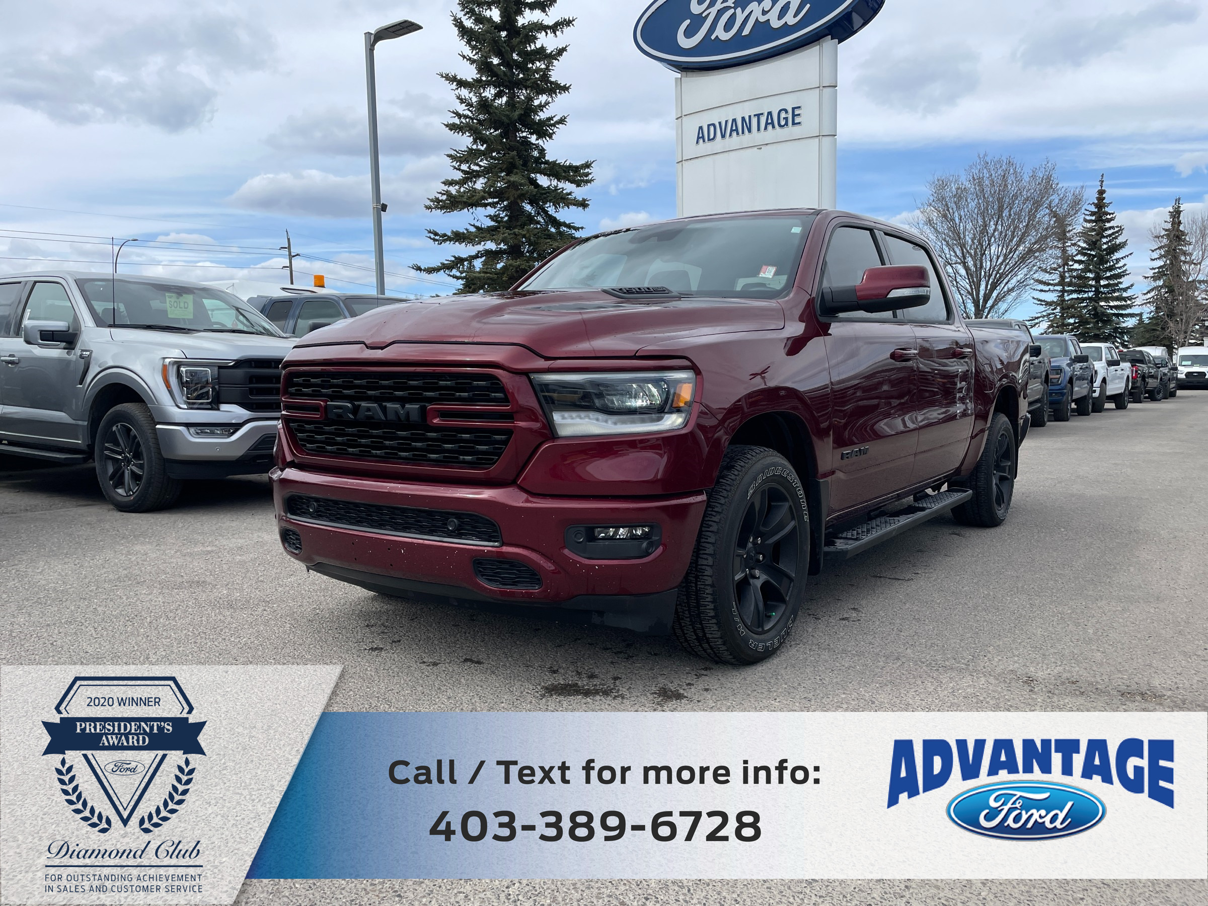 2022 Ram 1500 Sport Heated Front Seats, Rear View Camera, Heated