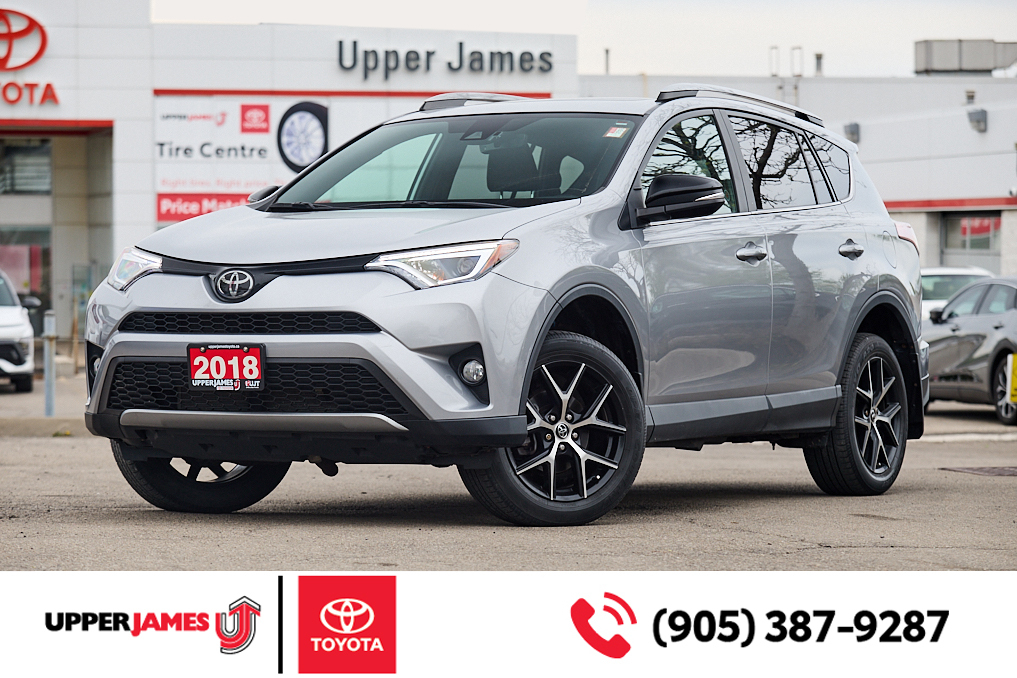2018 Toyota RAV4 SE, All Wheel Drive, Local Previous Owner, Sporty 