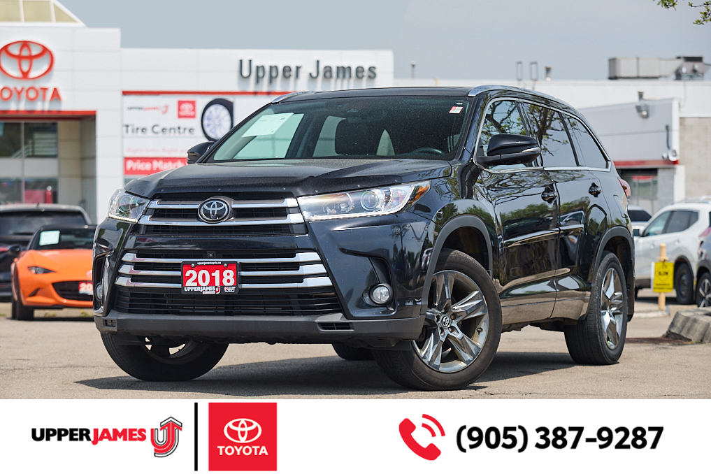 2018 Toyota Highlander Panoramic Roof, Leather Seats, Heated Steering