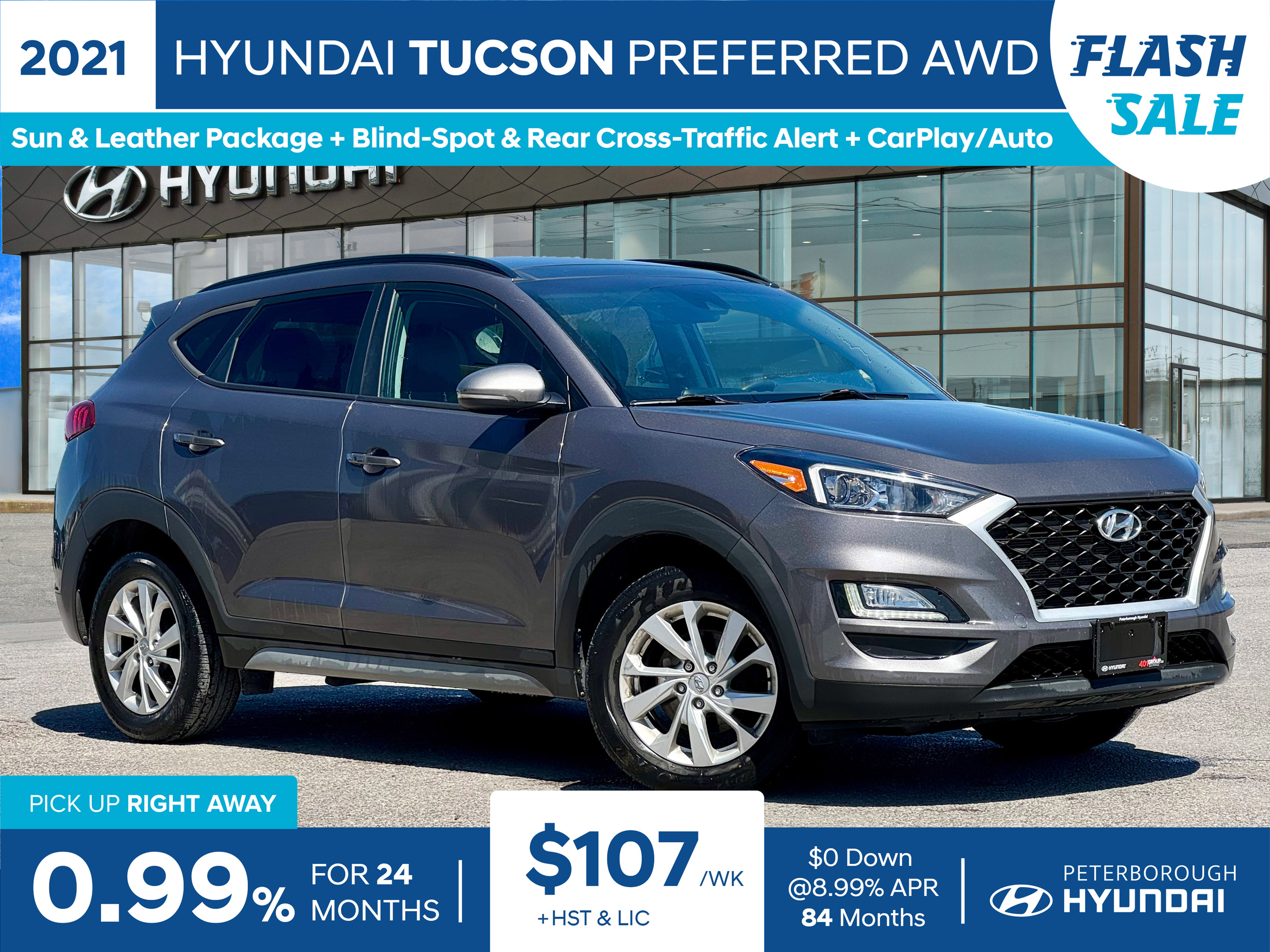 2021 Hyundai Tucson Preferred AWD w-Sun/Leather Pkg | Heat Seat/Steer