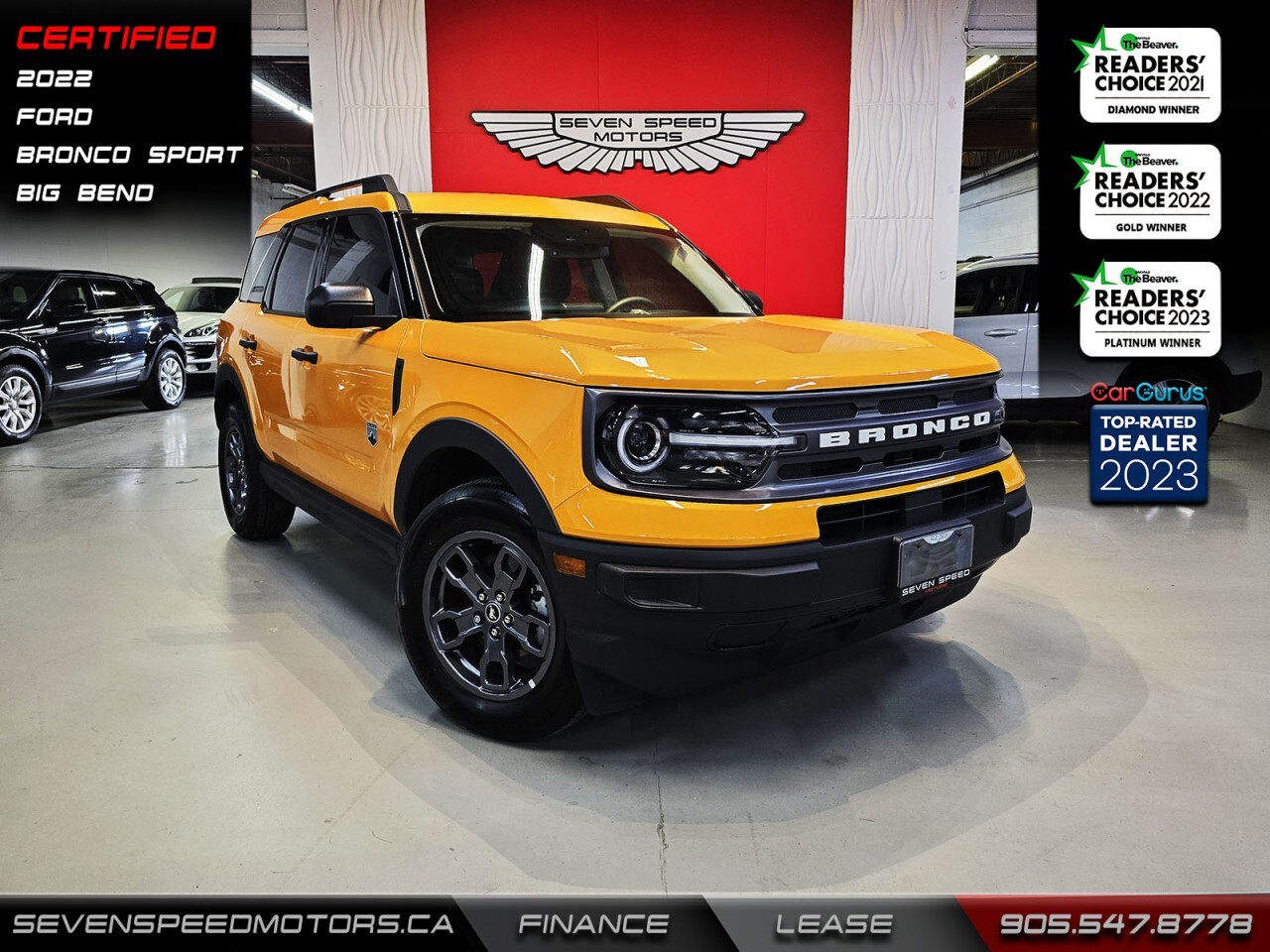 2022 Ford Bronco Sport BigBend/CleanCarfax/Certified/Finance