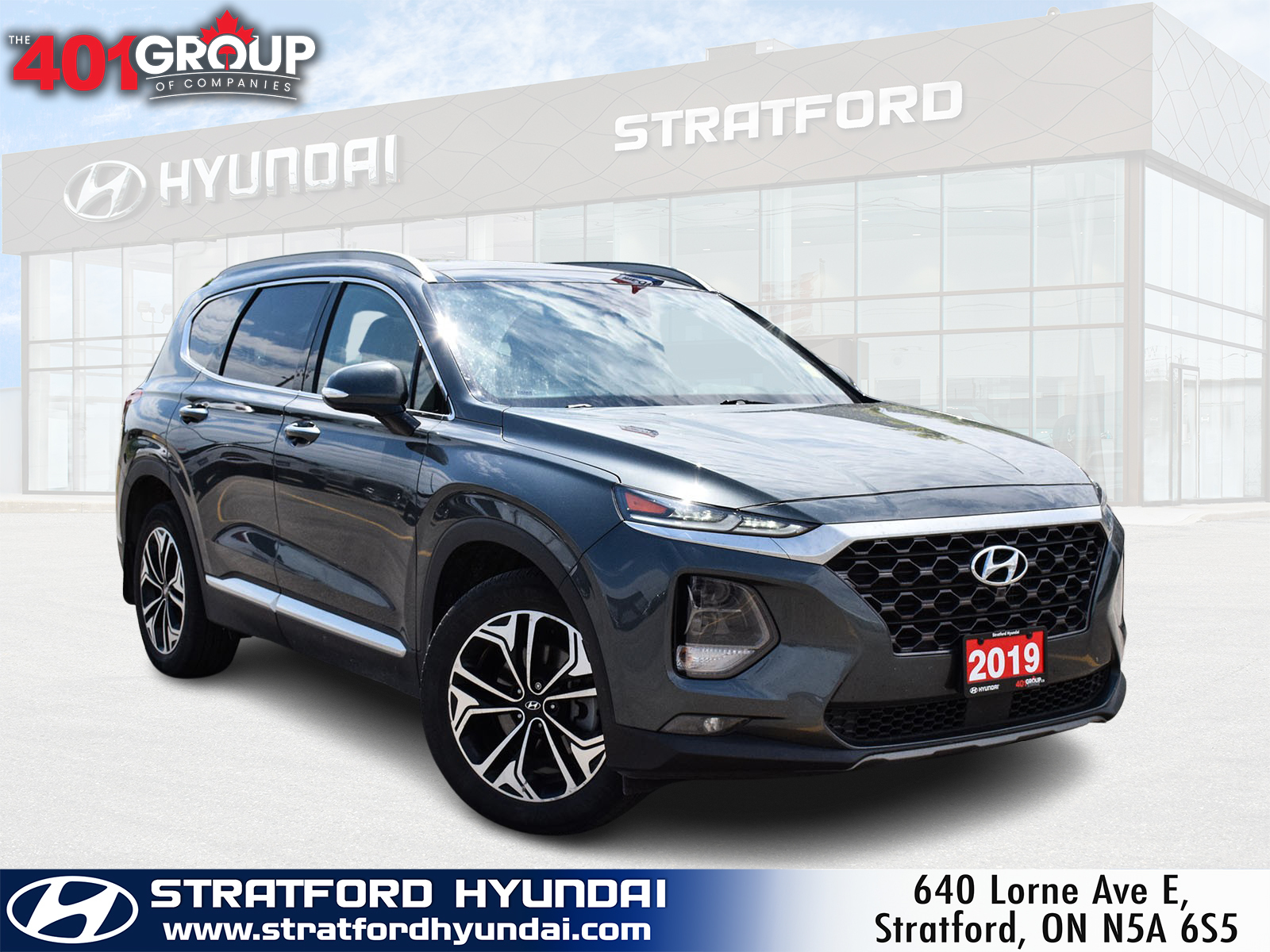 2019 Hyundai Santa Fe Ultimate w-Beige Interior | Turbo AWD | Sunroof