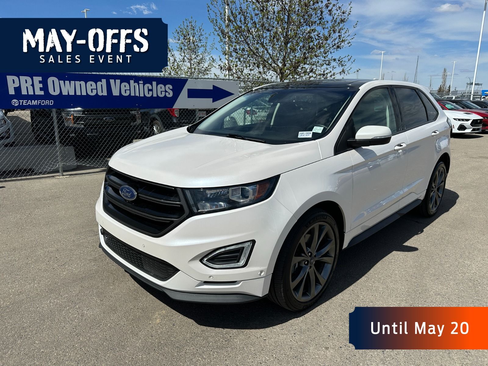 2017 Ford Edge 2.7L V6 ENG, SPORT, CANADIAN TOURING PKG, HEATED/C