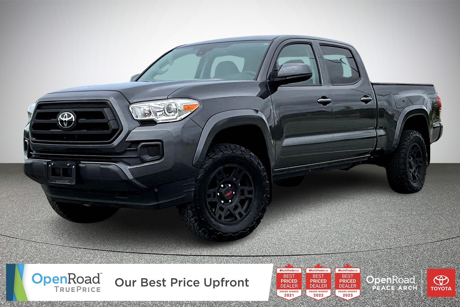 2023 Toyota Tacoma Double Cab 6A with Tonneau Cover, upgraded wheels/
