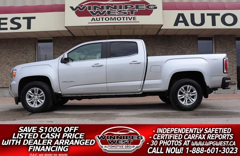 2019 GMC Canyon SLE PREMIUM 4X4 CREW CAB, LOADED/SHOWS AS NEW!