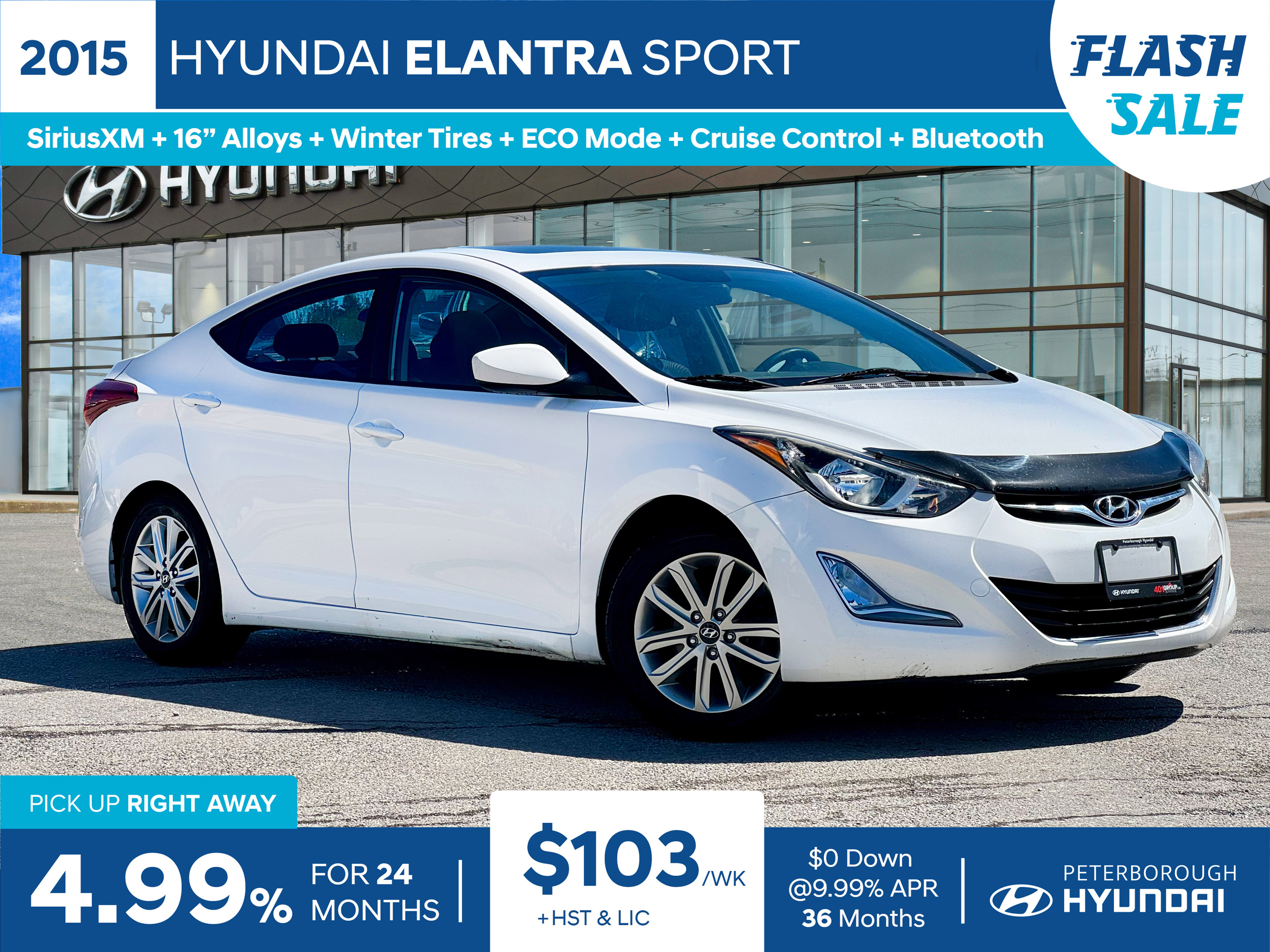 2015 Hyundai Elantra Sport | Heated Seats | Sunroof | Premium Cloth