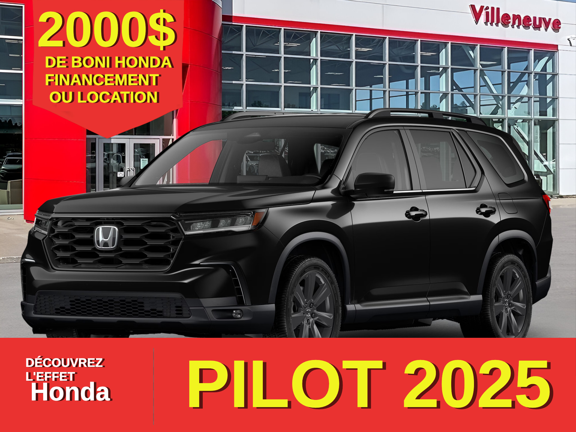 2025 Honda Pilot Sport Ici et en stock!!!