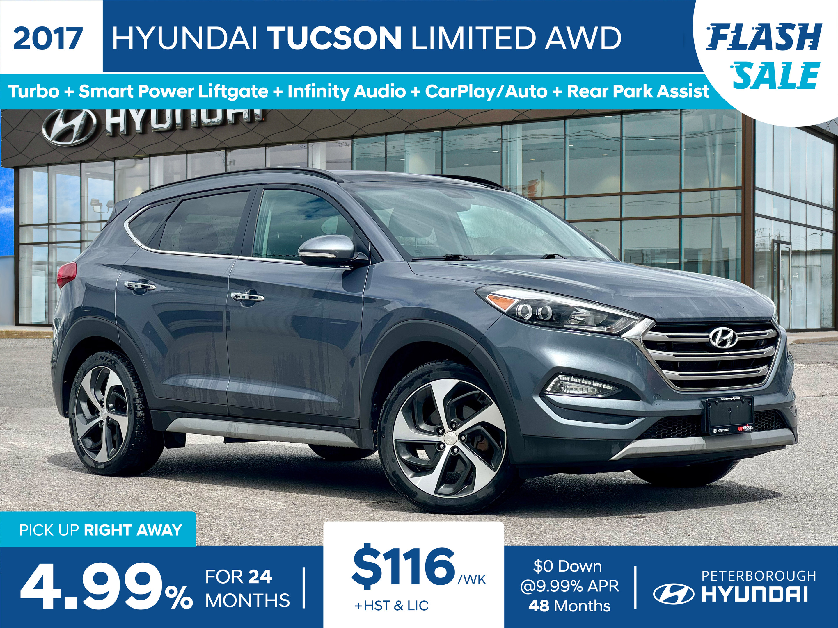 2017 Hyundai Tucson Limited AWD | Leather | Nav | Sunroof | Heat Seats