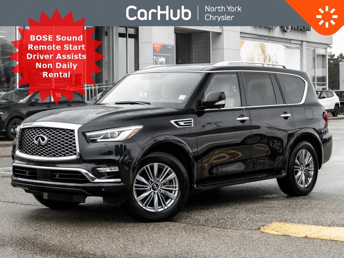 2023 Infiniti QX80 LUXE 7 Seater Sunroof Rear DVD 360 Cam Vented Seat