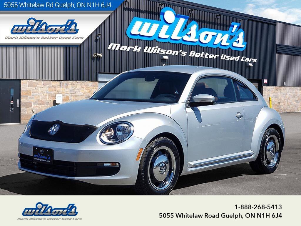 2016 Volkswagen Beetle Coupe Classic, Auto, Nav, Heated Seats, CarPlay + Androi