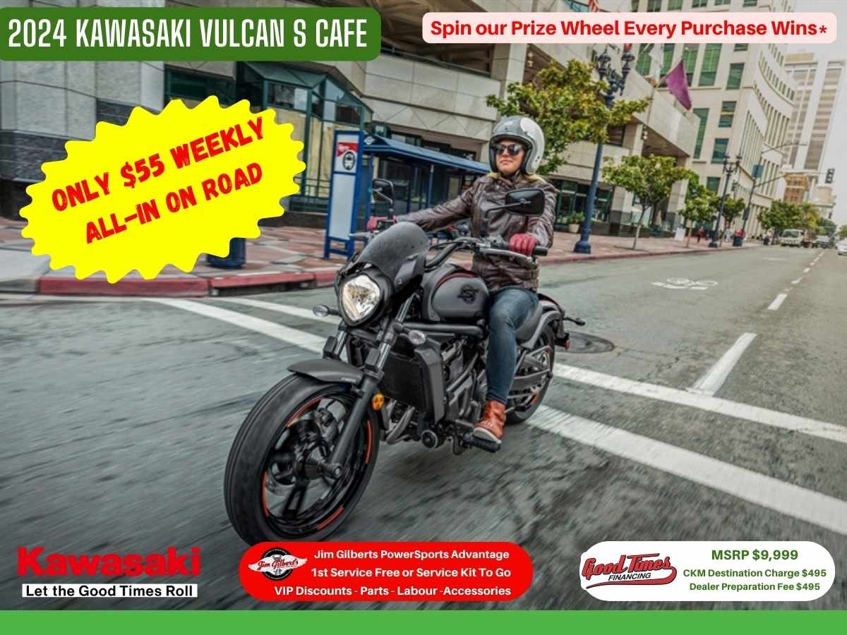 2024 Kawasaki Vulcan S CAFE - Only $55 Weekly