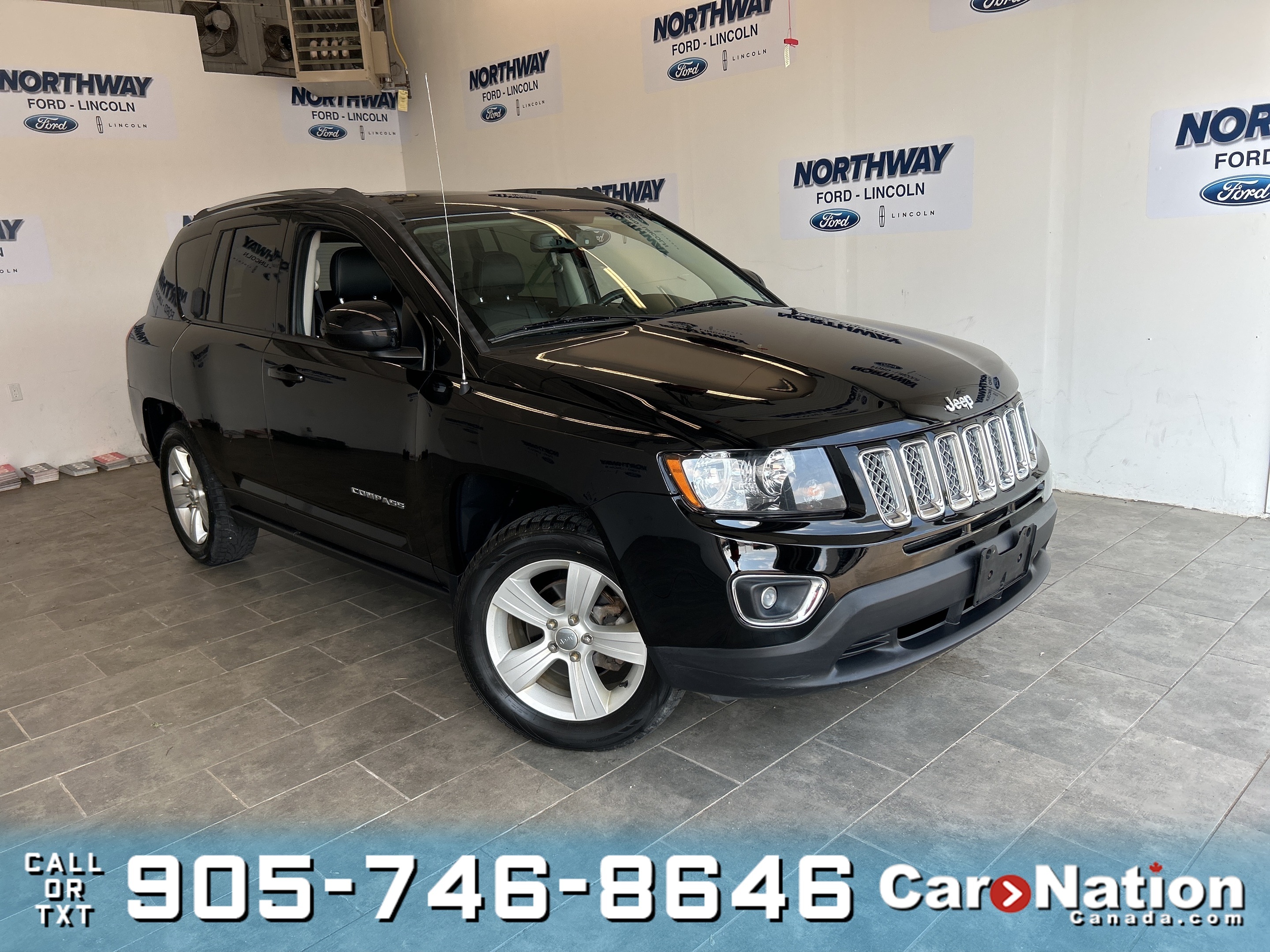 2016 Jeep Compass HIGH ALTITUDE | 4X4 | LEATHER | SUNROOF | LOW KMS