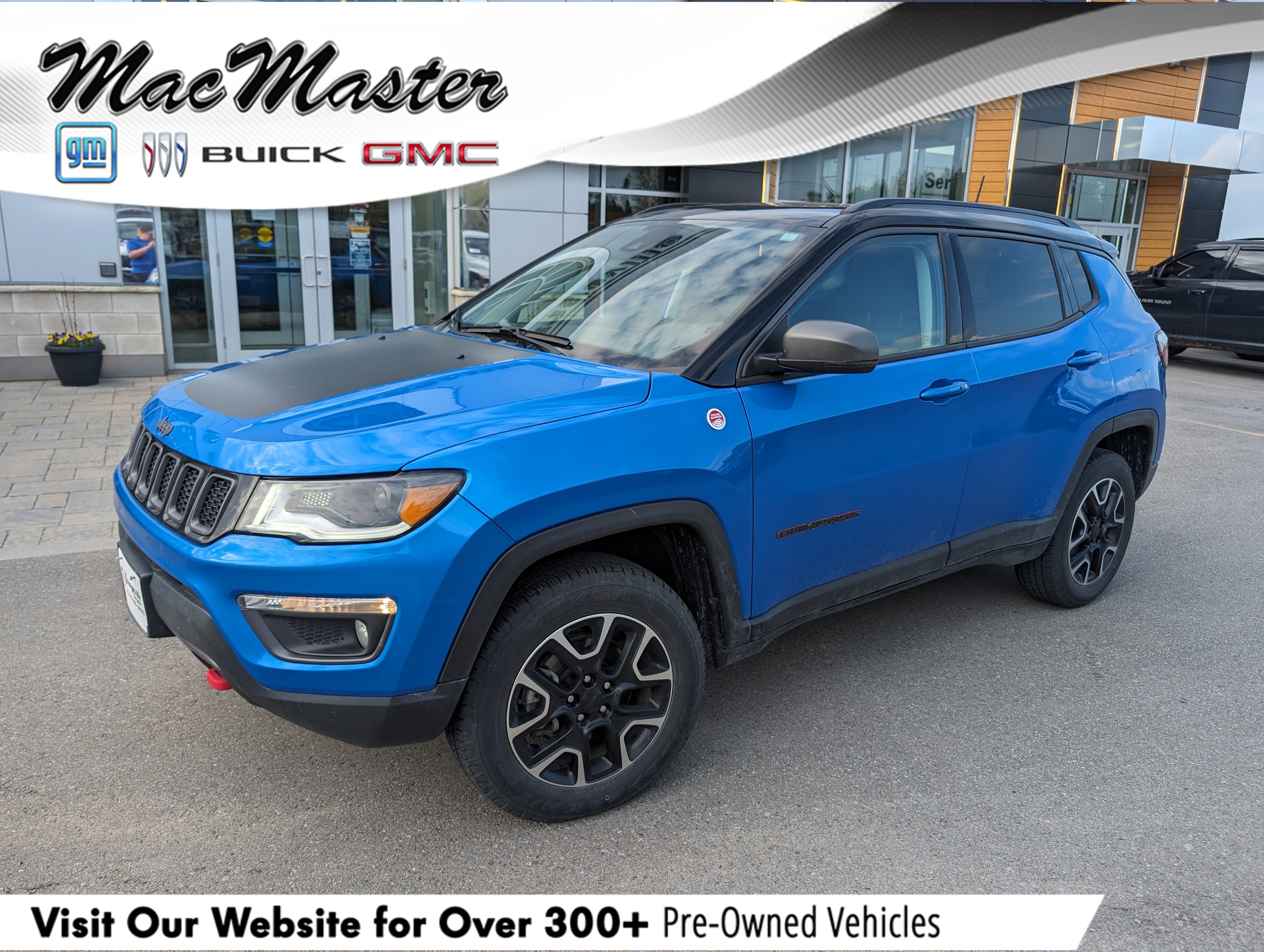2021 Jeep Compass TRAILHAWK ELITE, 4X4, NAV, ROOF, HTD/COOL, 1-OWNER