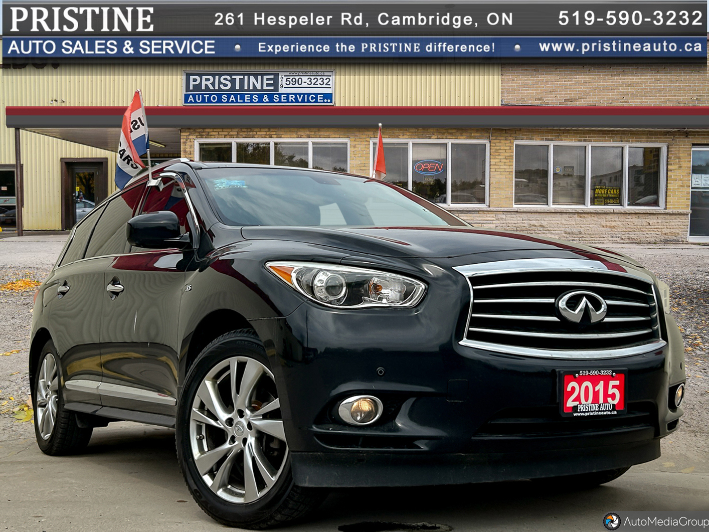 2015 Infiniti QX60 AWD Navi. DVD Bluetooth Rev. Cam. 1 Owner No Accid