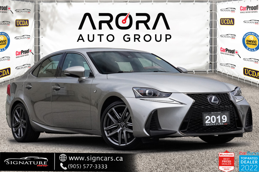 2019 Lexus IS 300 F SPORT / AWD / NO ACCIDENT / SUNROOF / LEATHER / 