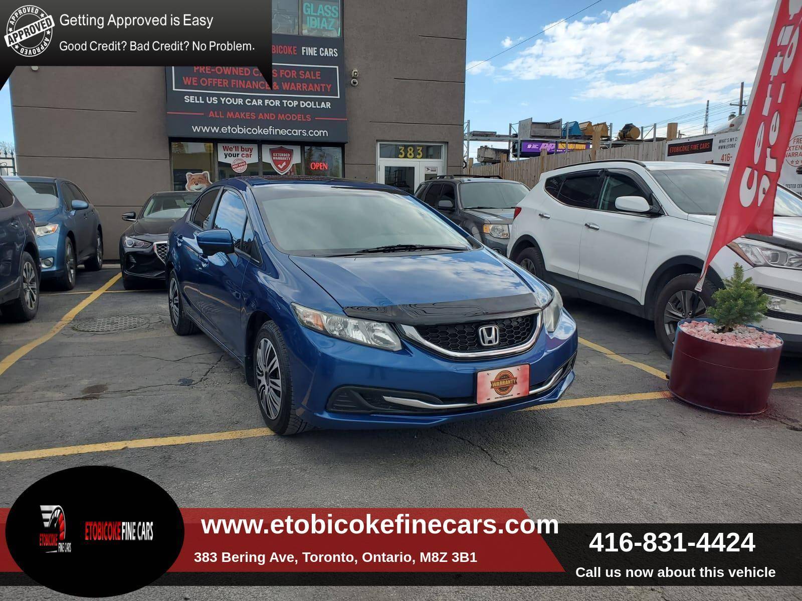 2015 Honda Civic 4dr Auto EX FULLY CERTIFIED WITH FREE WARRANTY