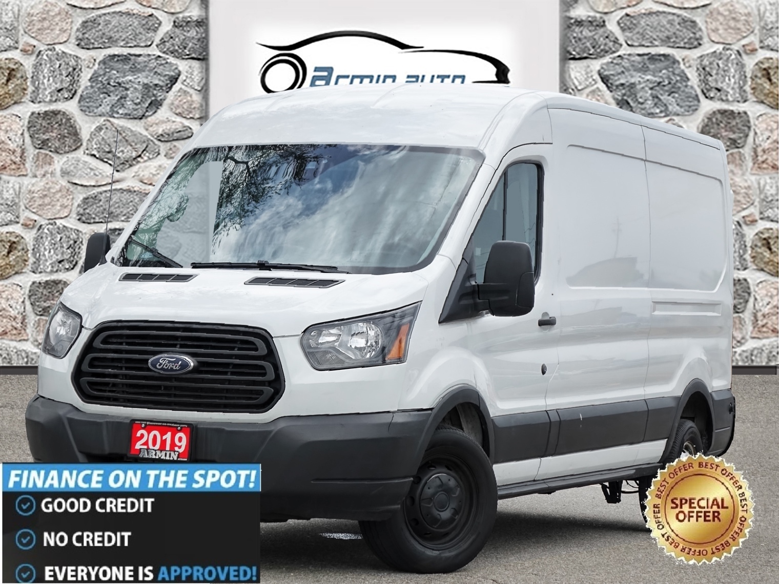 2019 Ford Transit Van T-250 148 Med Rf | Sliding Dr | CAMERA |