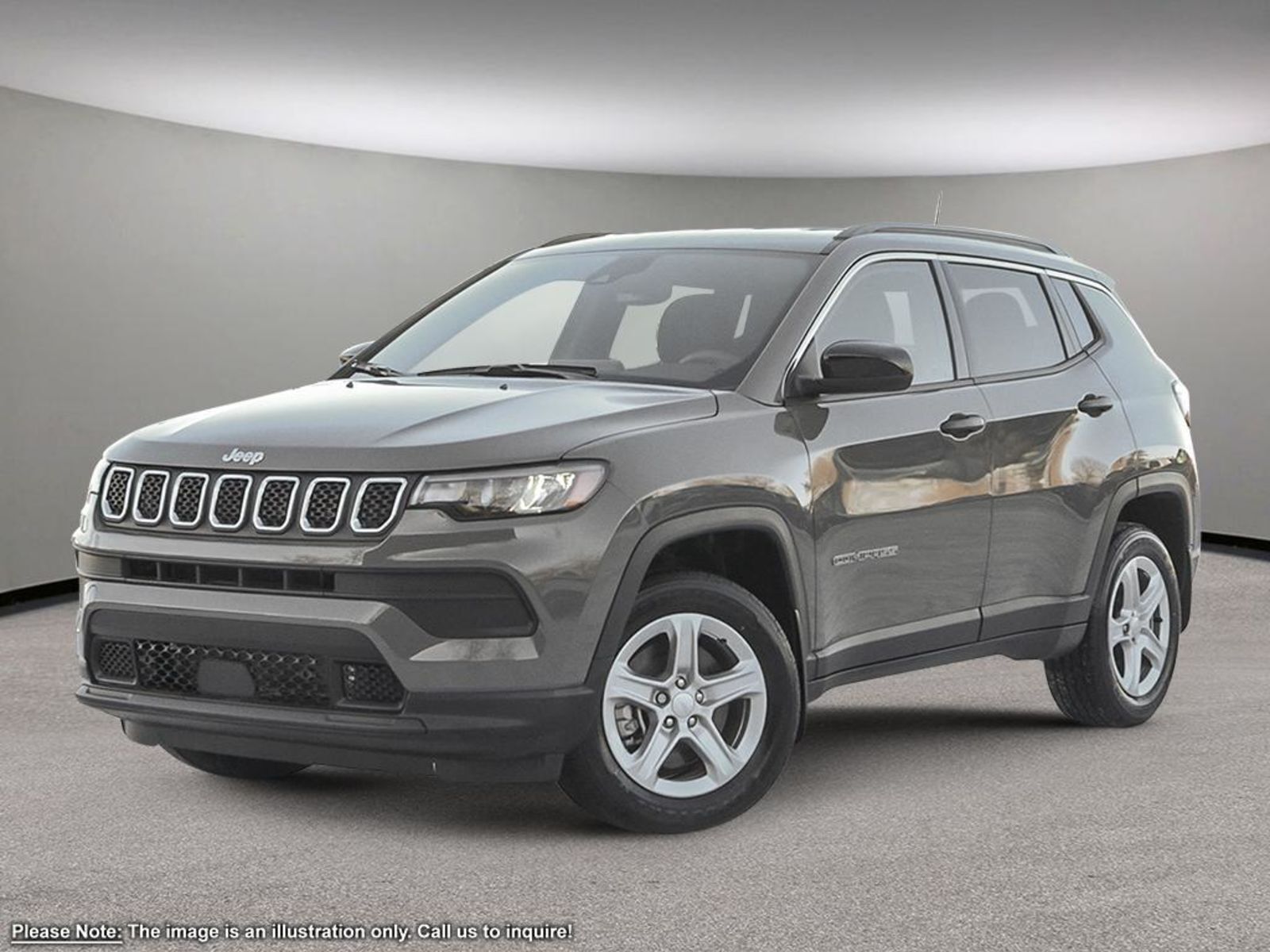 2024 Jeep Compass SPORT IN BALTIC GREY EQUIPPED WITH A 2.0L TURBO I4