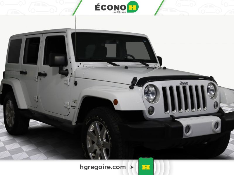 2016 Jeep WRANGLER UNLIMITED SAHARA A/C TOIT GR ELECT MAGS BLUETOOTH 