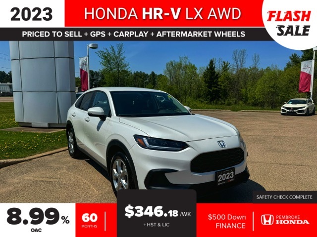 2023 Honda HR-V LX AWD | HondaSense | Heated Seats | CarPlay/Auto