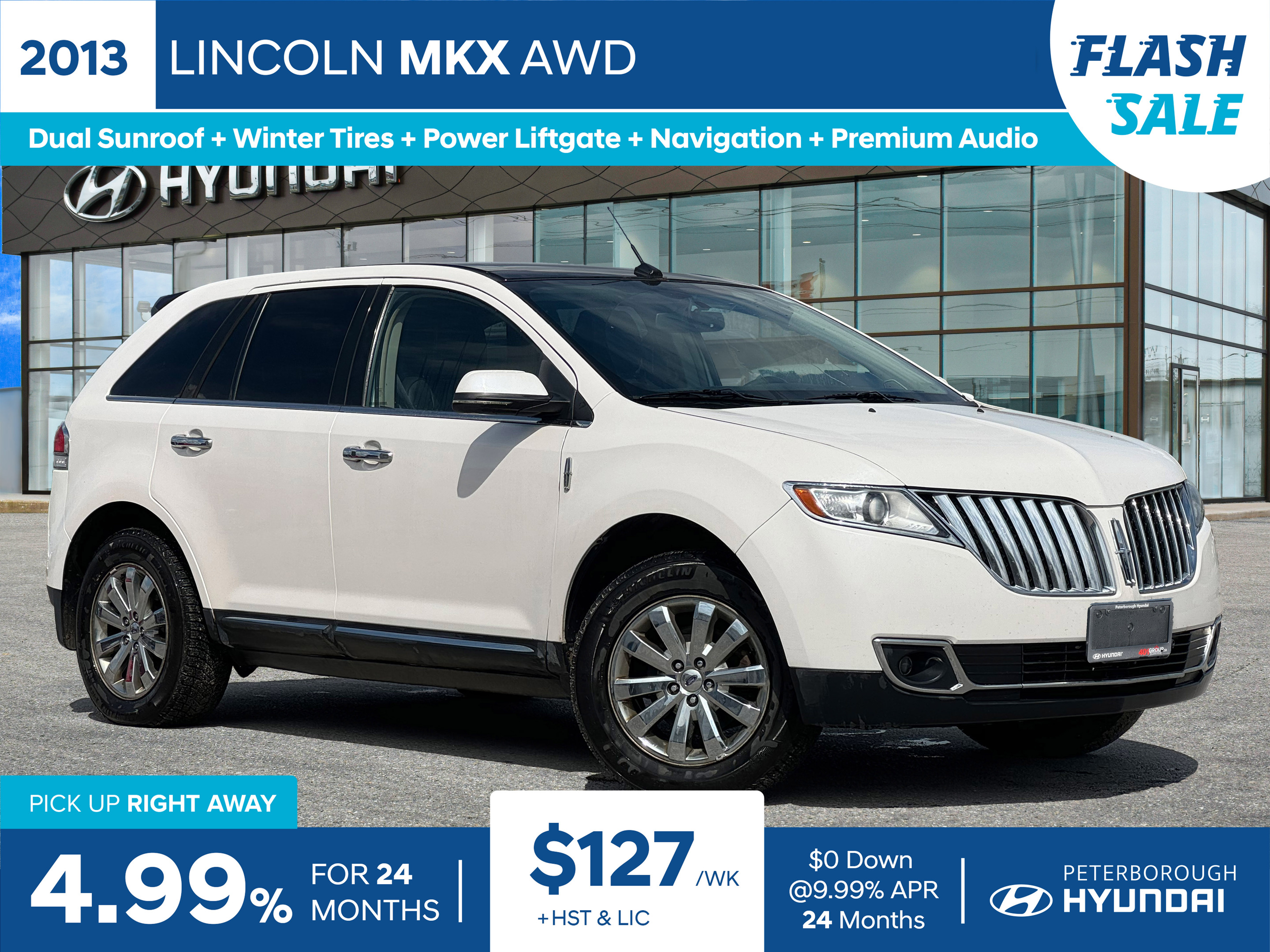 2013 Lincoln MKX AWD | Heat/Cool Seats | Rear Cam w-Sensors | Lthr