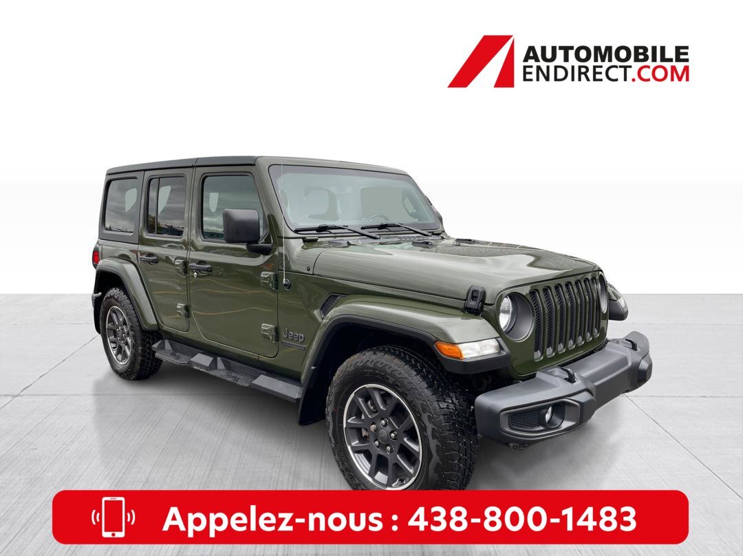 2021 Jeep Wrangler Unlimited 80th Anniversary 4X4 Mags Toit Amovible 