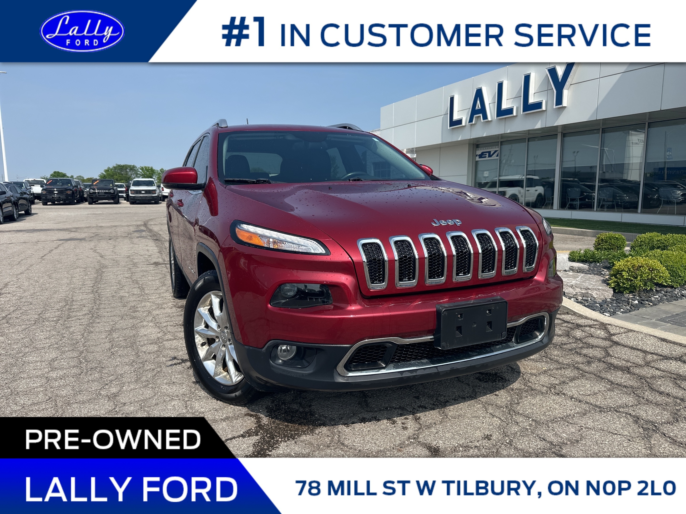 2016 Jeep Cherokee Limited, 4x4, Leather, Nav!!