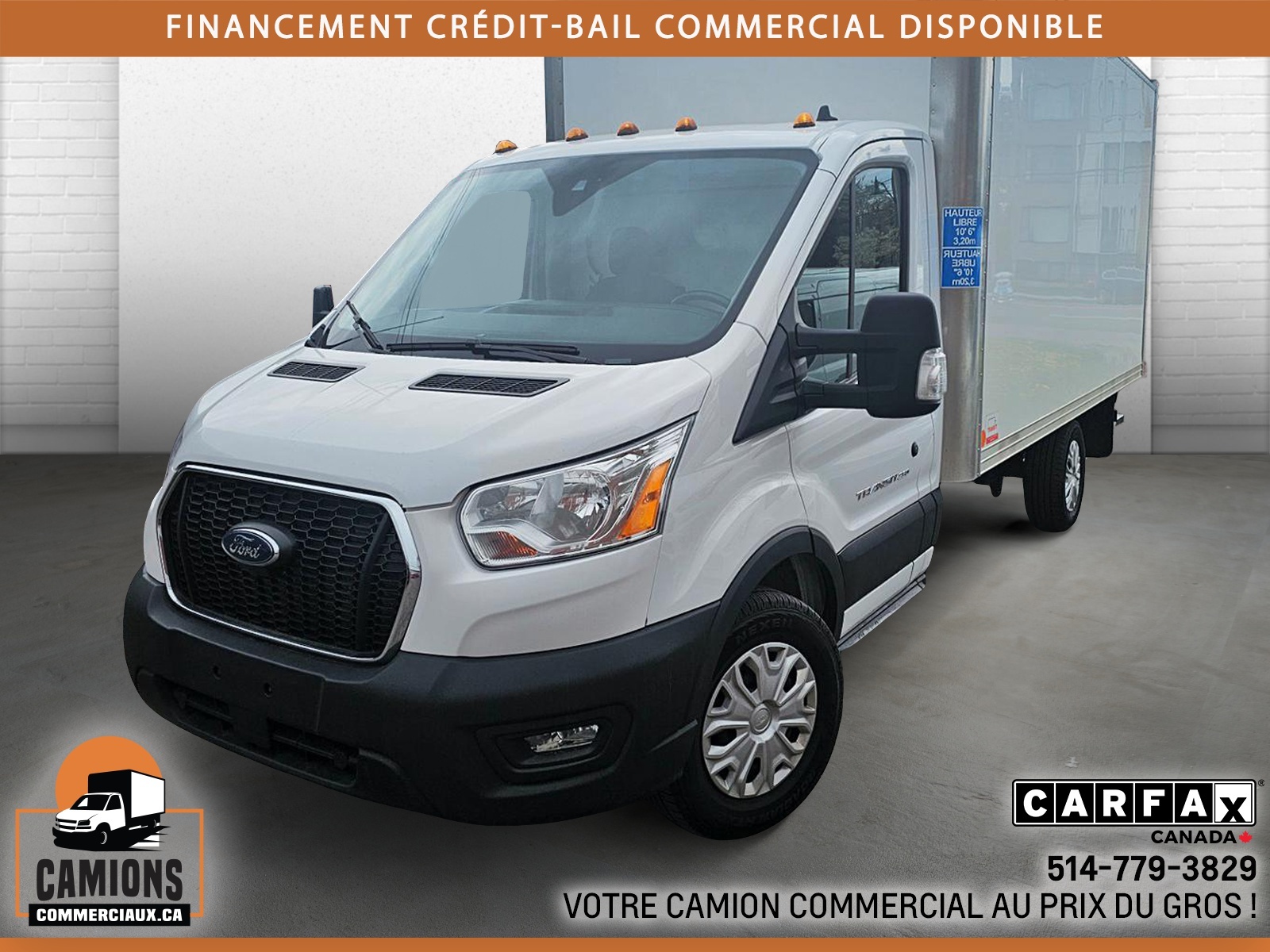 2021 Ford Transit CUBE T-250 14 PIEDS ROUE SIMPLE