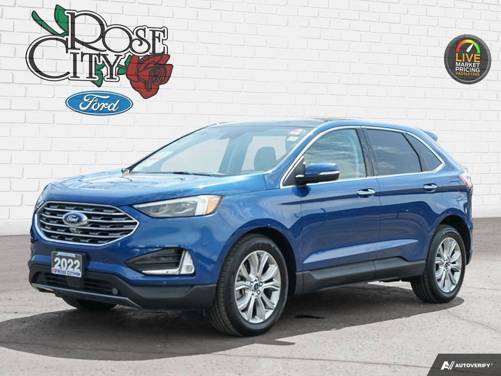2022 Ford Edge Titanium \ AWD | Pano Roof | Heated Seats and Whee
