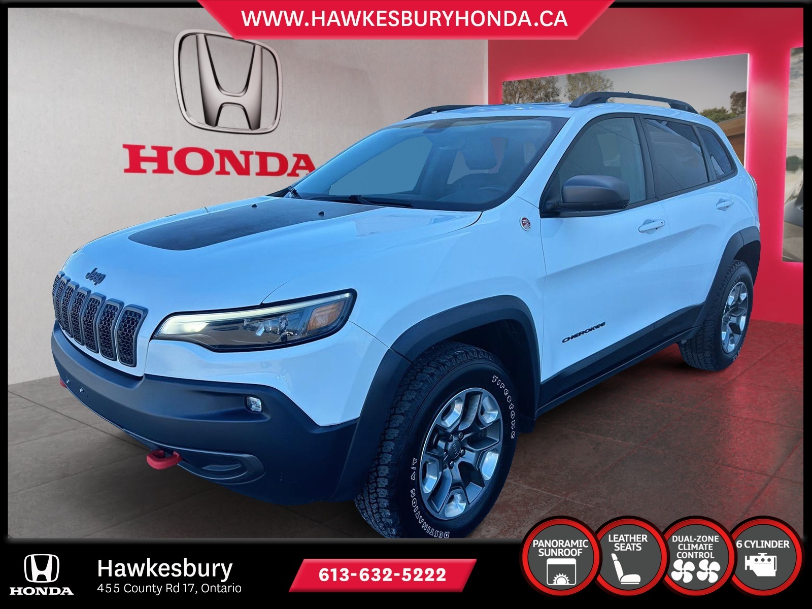 2019 Jeep Cherokee Trailhawk Elite/ 4x4/ PANORAMIQUE ROOF/ 1 OWNER