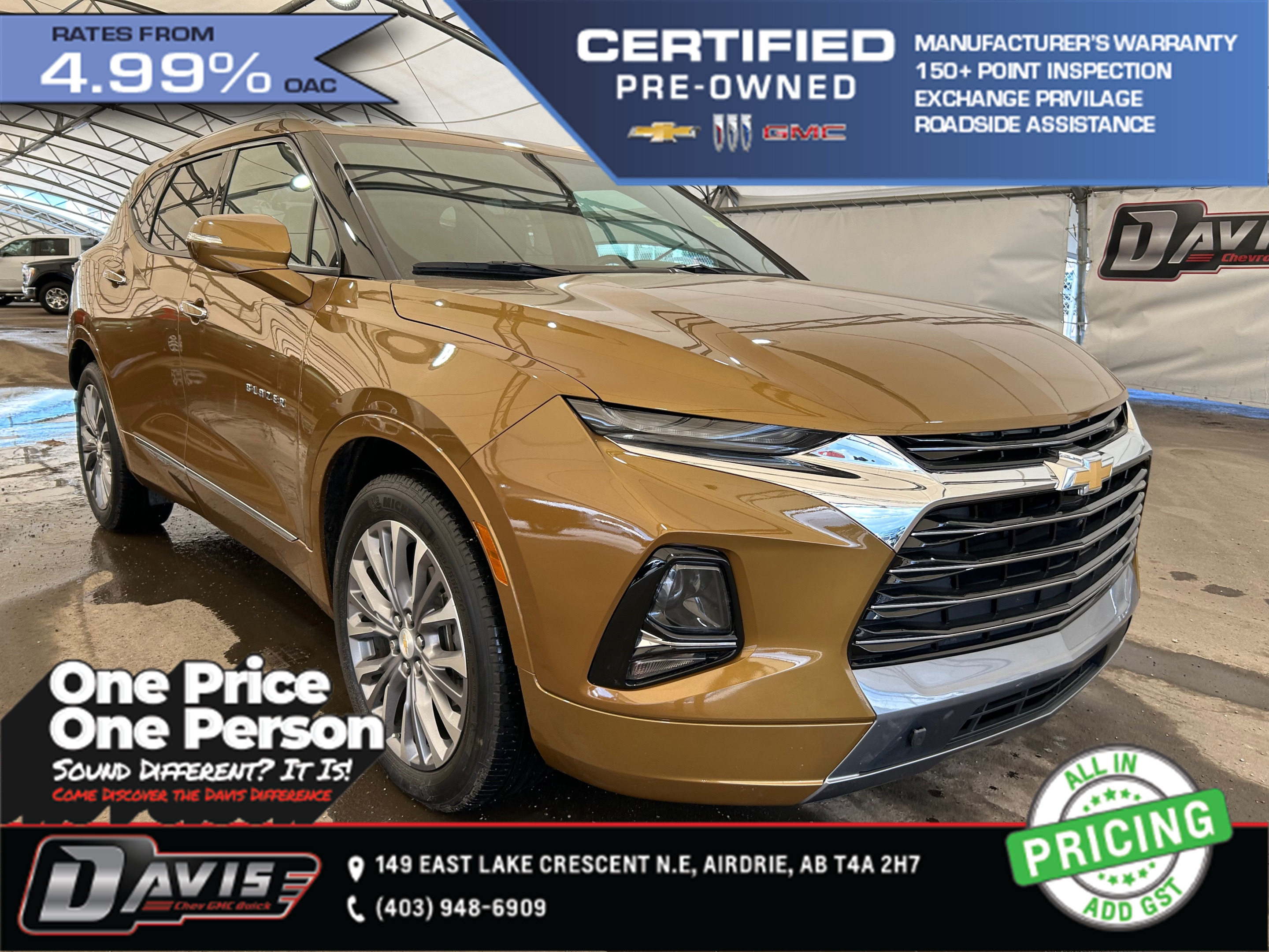 2019 Chevrolet Blazer Premier ONE OWNER | ADAPTIVE CRUISE CONTROL | HD S