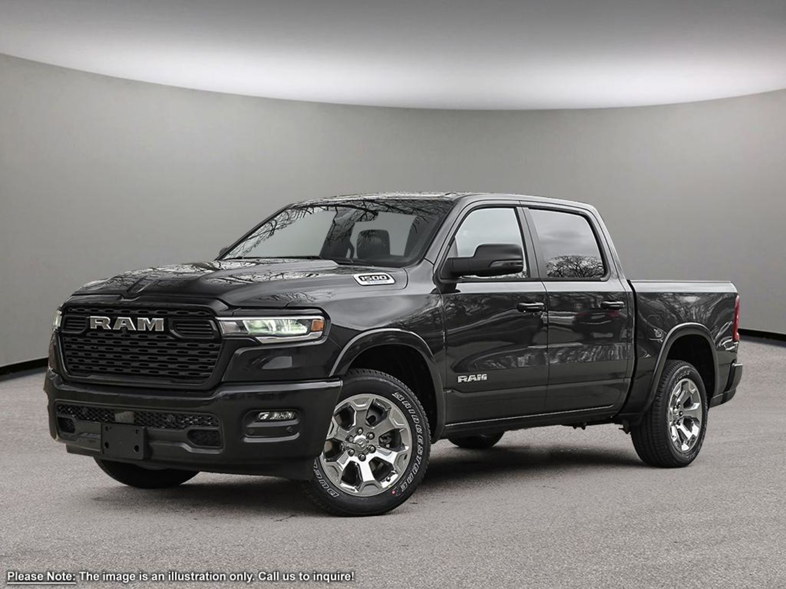 2025 Ram 1500 BIG HORN SPORT IN DIAMOND BLACK EQUIPPED WITH A 3.