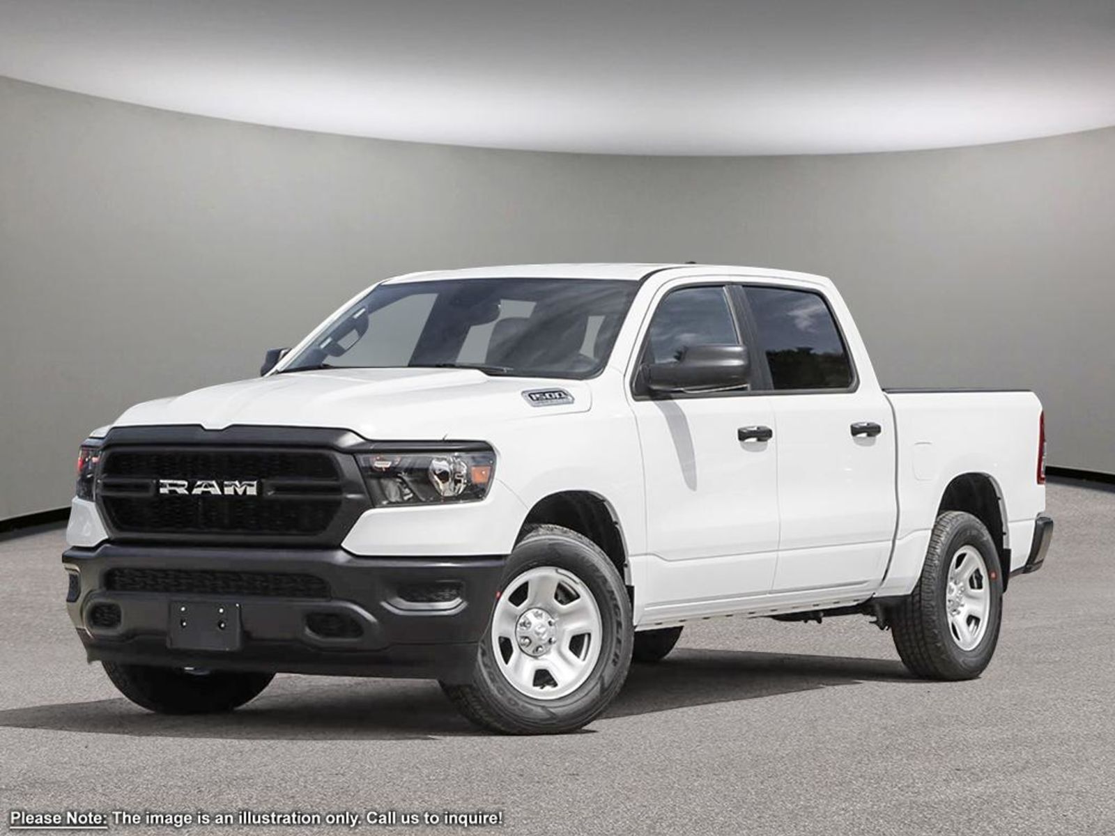 2023 Ram 1500 TRADESMAN IN BRIGHT WHITE EQUIPPED WITH A 5.7L HEM