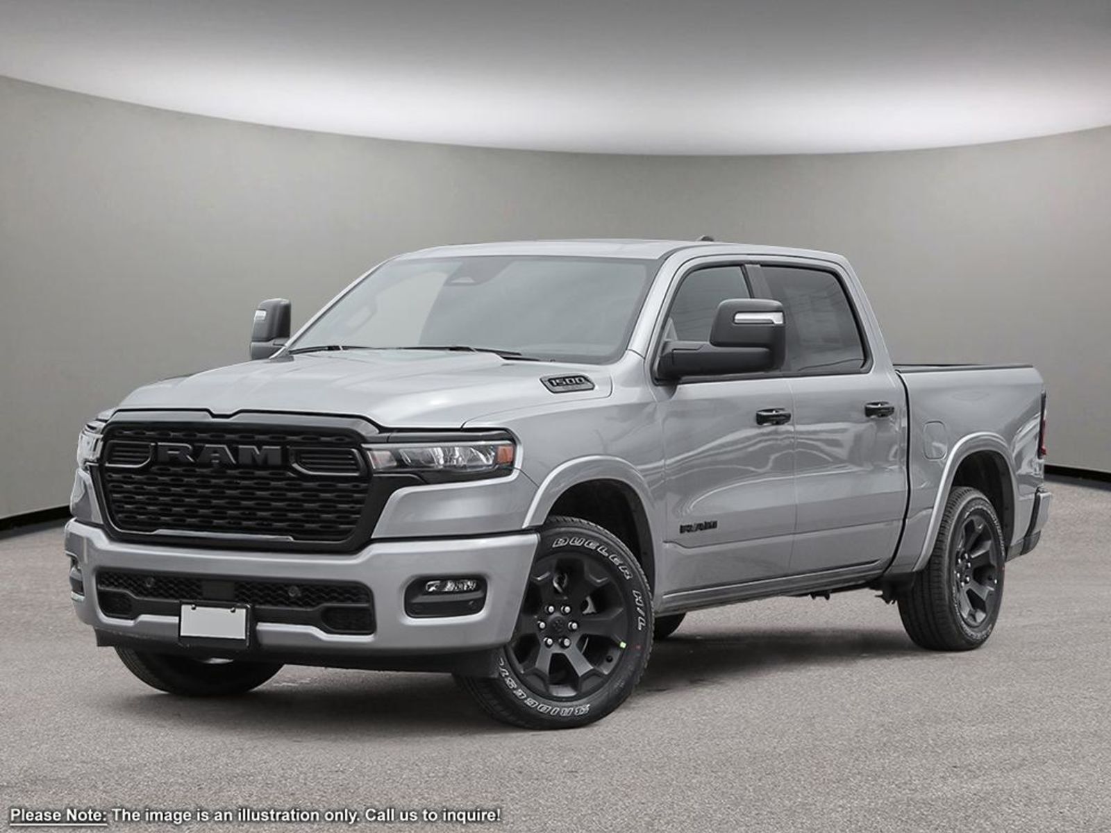 2025 Ram 1500 BIG HORN NIGHT EDITION IN BILLET SILVER EQUIPPED W
