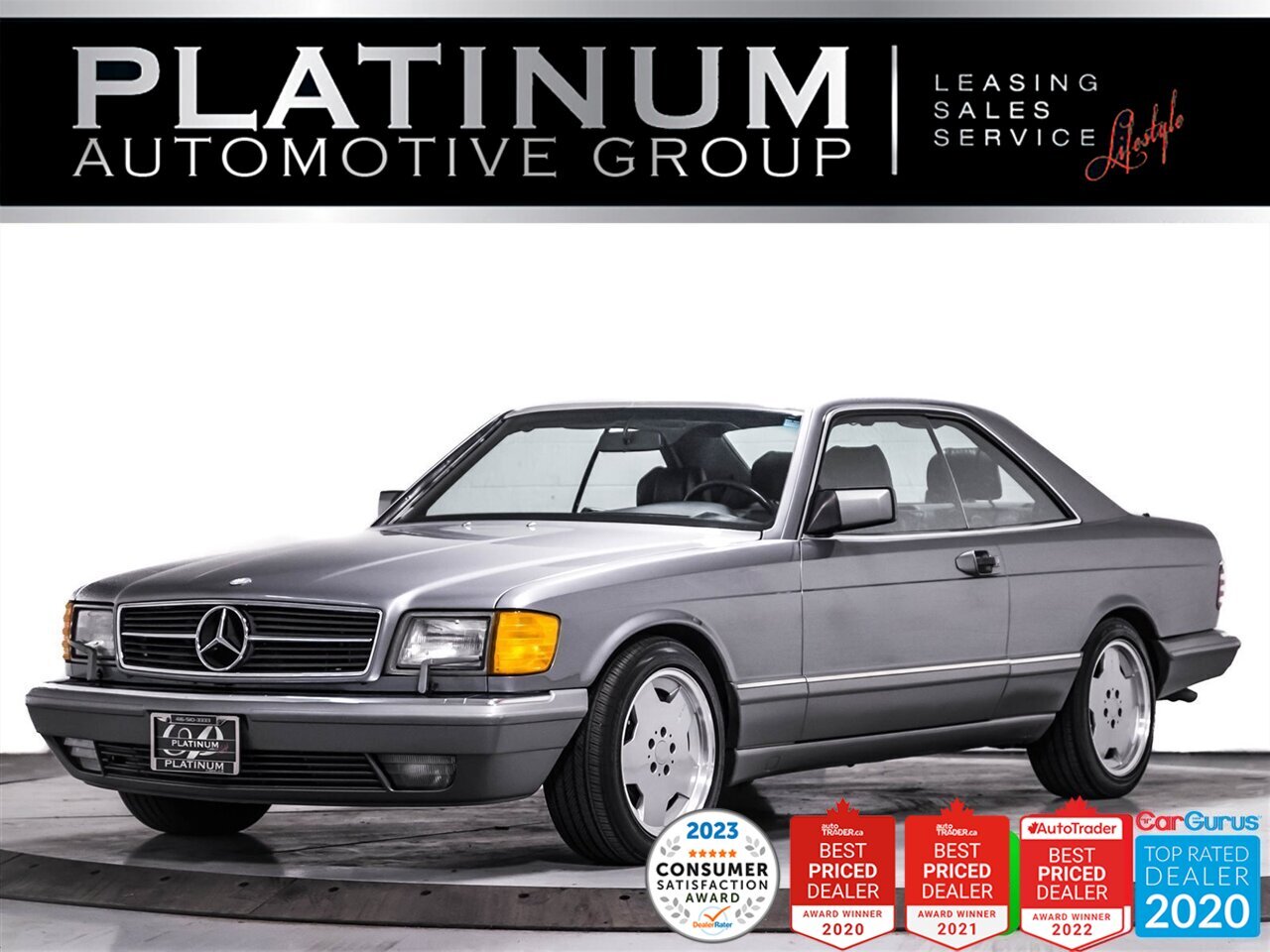 1987 Mercedes-Benz SL-Class 560SEC, COUPE, V8, COLLECTIBLE, BLACK LEATHER