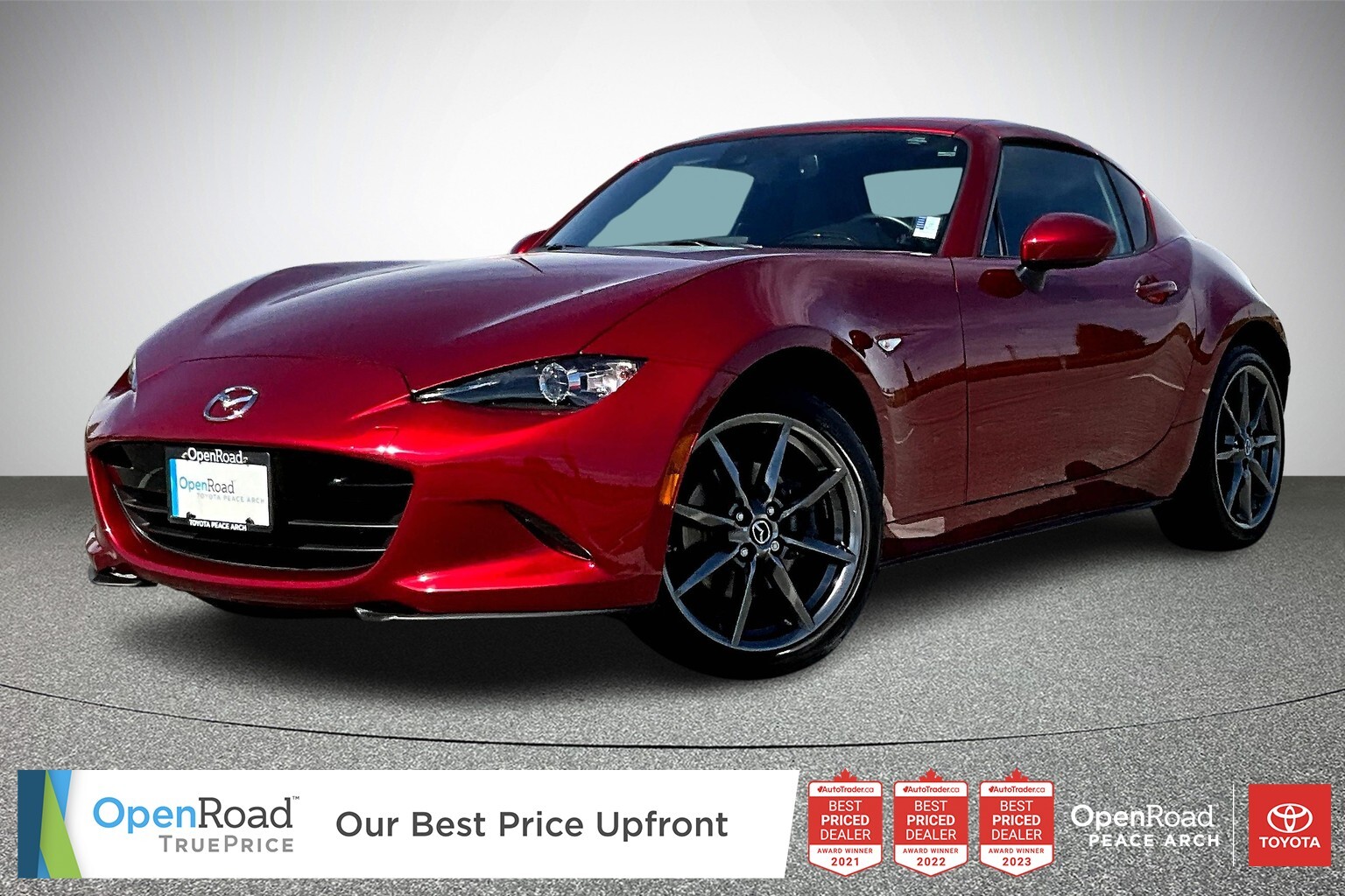 2019 Mazda MX-5 RF GT at Black Leather with Winter Tires on Rims