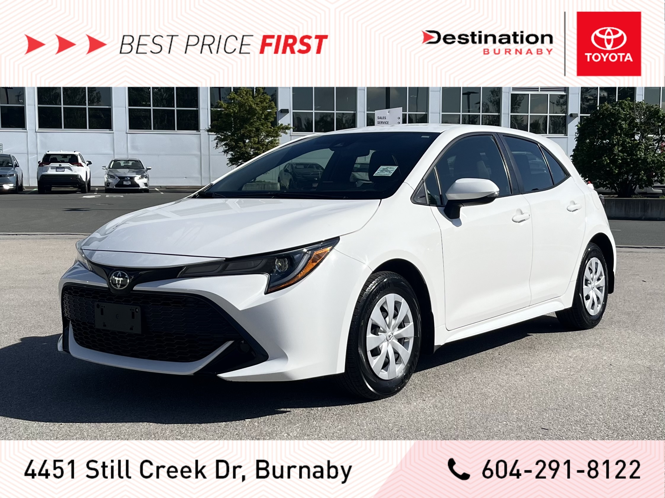 2019 Toyota Corolla Hatchback 6-speed, Low Kms, No accidents