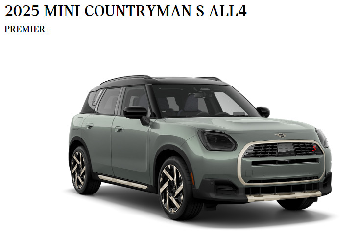2025 MINI Countryman NEW COUNTRYMAN S!- Premier+/Favoured Style