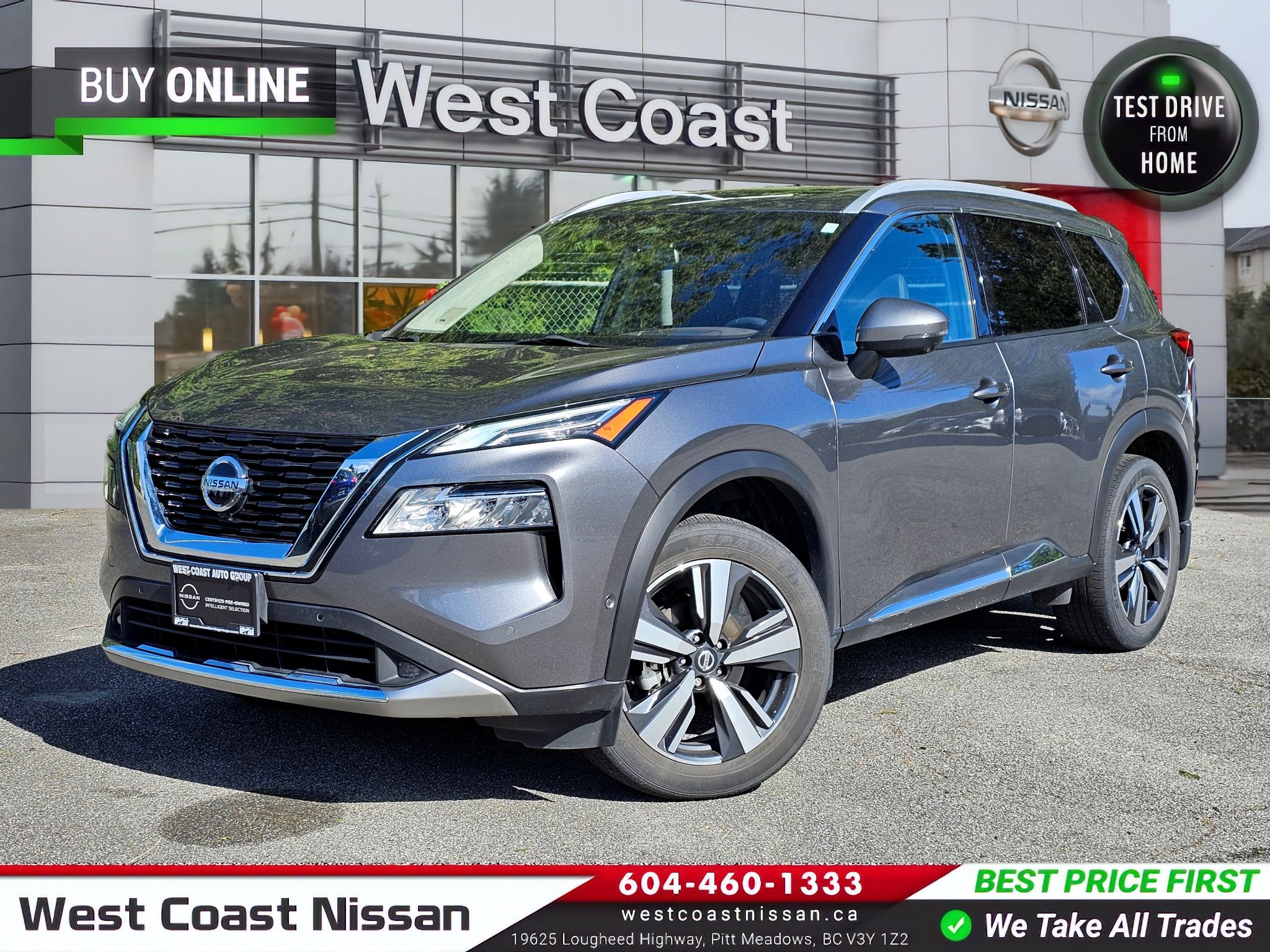 2021 Nissan Rogue Platinum AWD Certified- New Brakes and Tires!