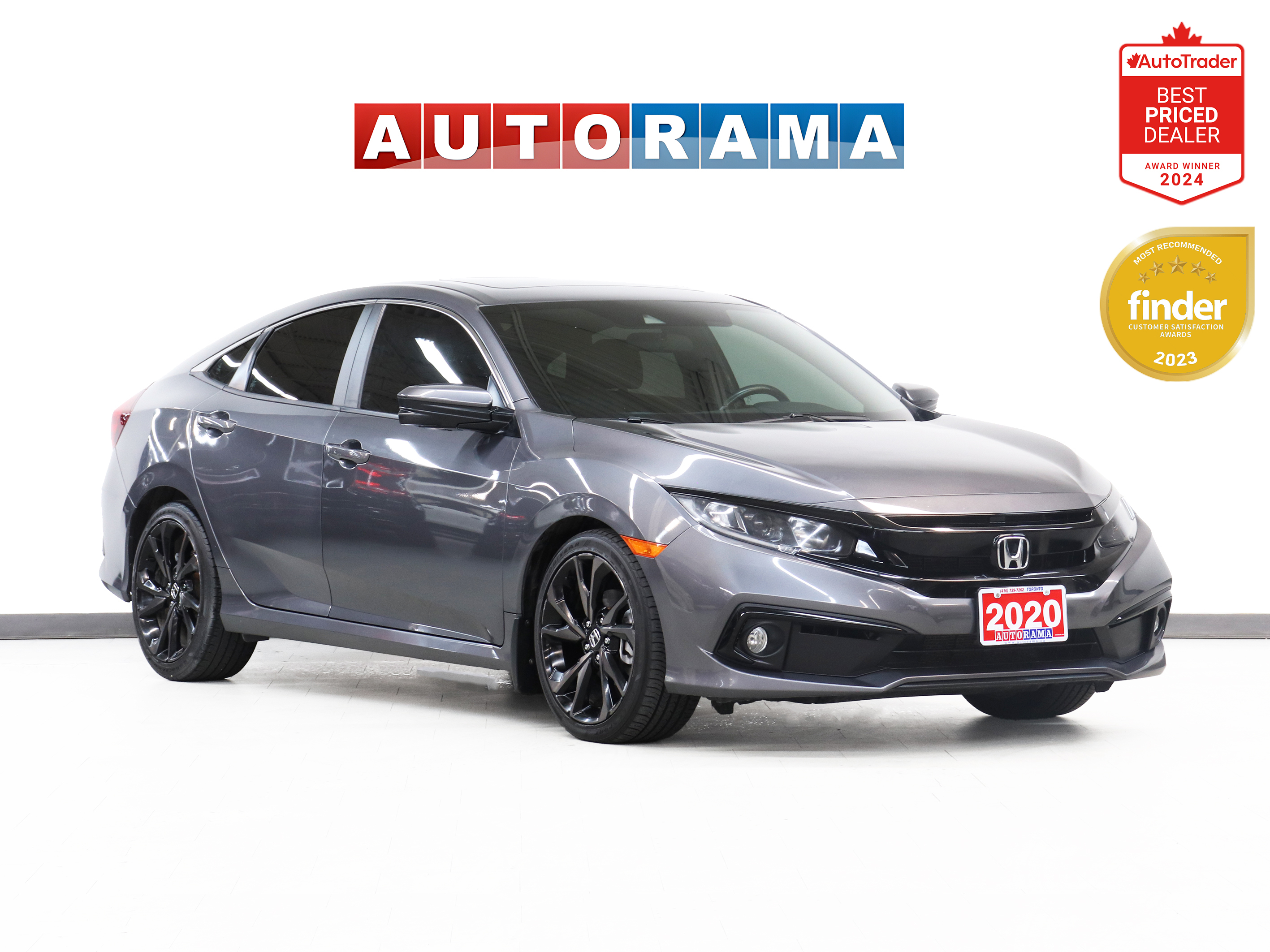 2020 Honda Civic Sedan SPORT | Sunroof | LaneWatch | ACC | CarPlay