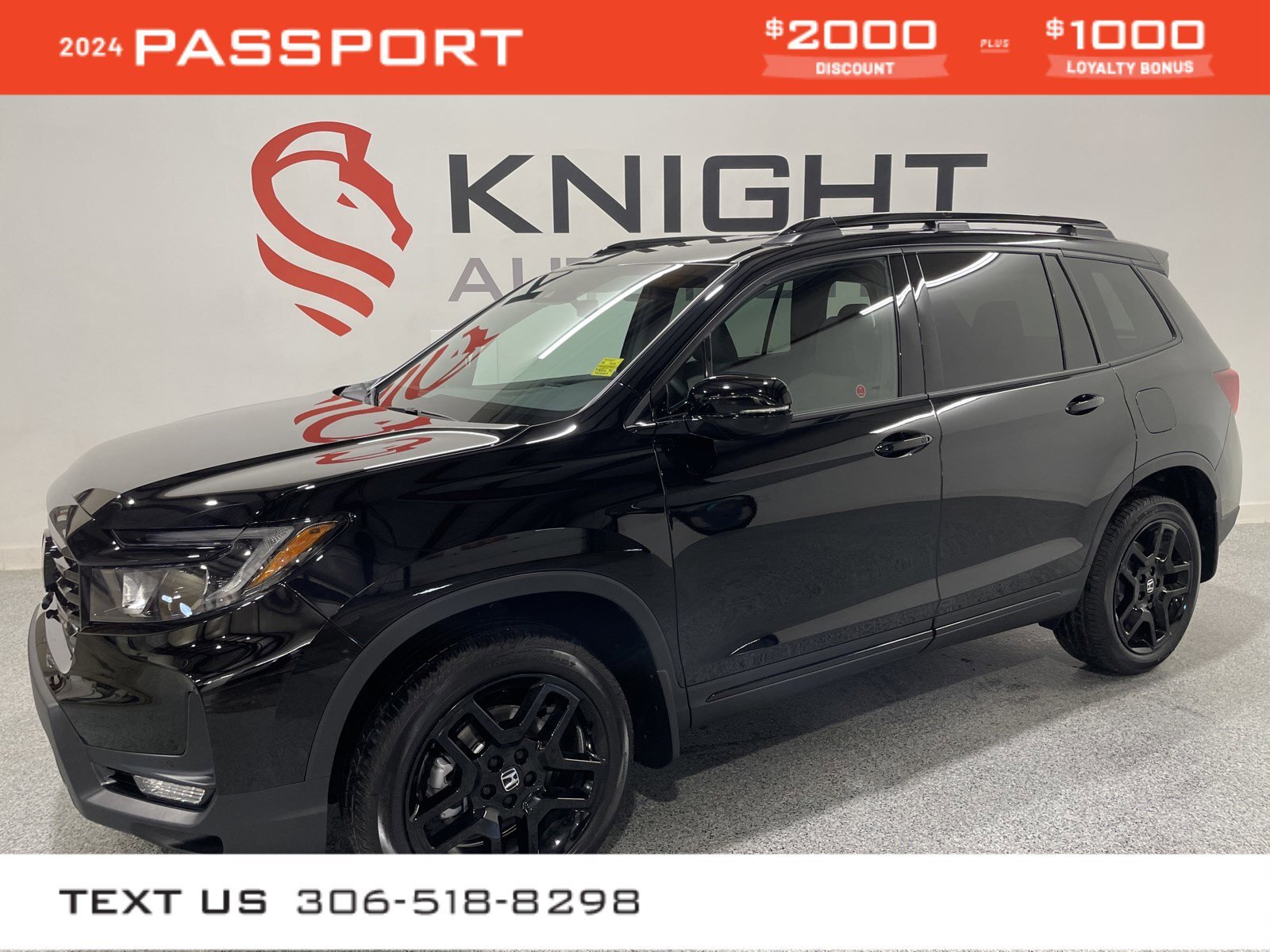 2024 Honda Passport Black Edition l Heated/ Cooled Leather l Heated Wh